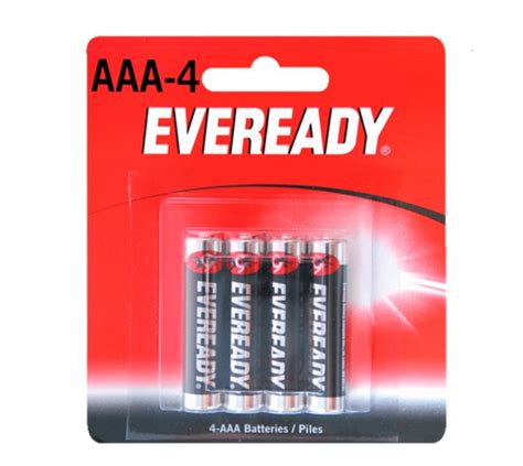 Pila Zinc Carbon AAA Blister Con 4 Pz 1212 4 Eveready