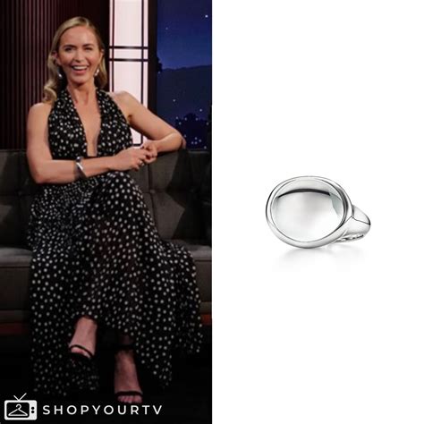 Jimmy Kimmel Live February 2024 Emily Blunts Silver Ring Shop Your Tv