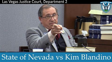 The State Of Nevada Vs Kim Blandino Part April Youtube