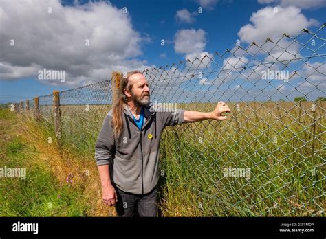 Parc Against Darc Campaigner Roy Jones Outside Property At Proposed