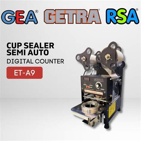 Jual Cup Sealer Semi Otomatis Getra Et A Mesin Press Digital Counter