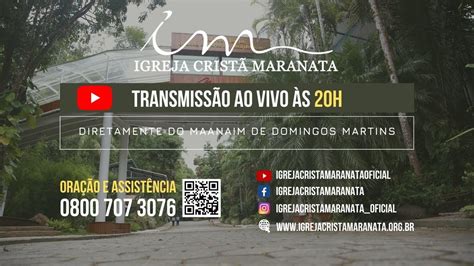 Culto H Igreja Crist Maranata Sexta Youtube