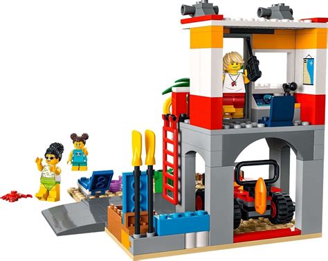 Lego City Beach Lifeguard Station Set 60328 The Minifigure Store Official Lego Product