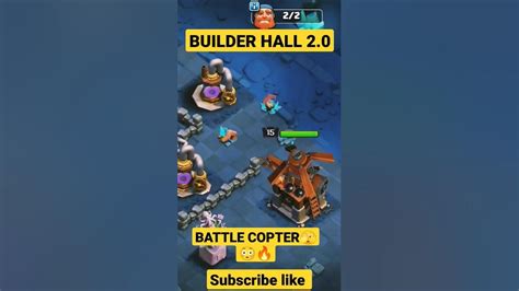 Builder Hall 20 Battle Copter Attacking Shorts Clashofclans Battlecopter Youtube