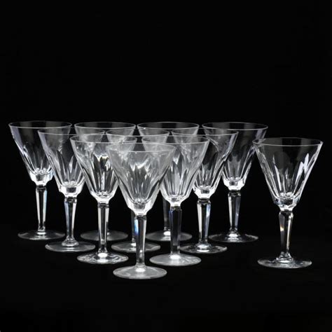 Waterford Crystal Set Of Eleven Water Goblets Lot 1523 The Estate Of Ms Frances Jefferson