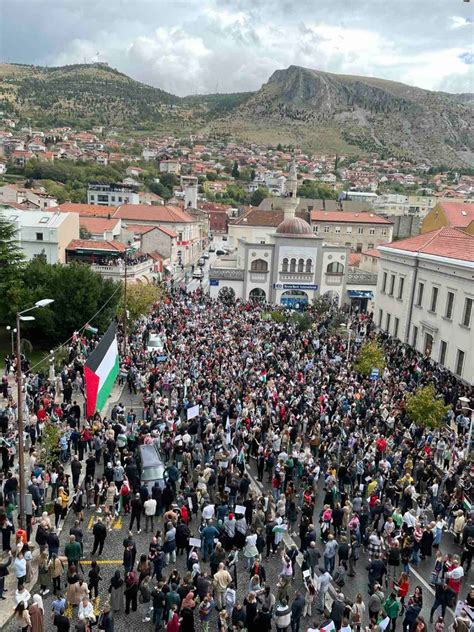 Pogledajte Protest Podr Ke Mostara Za Palestinu