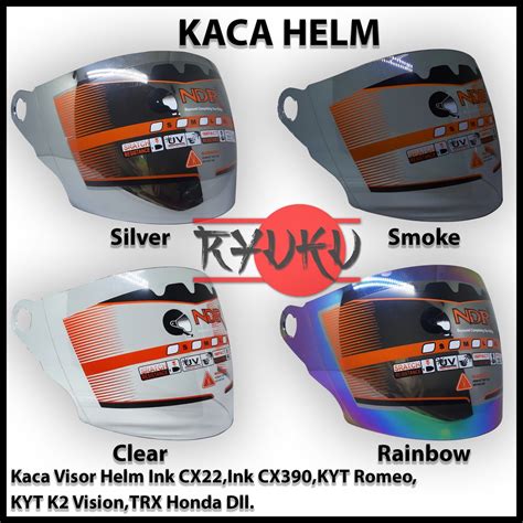 Jual Kaca Visor Helm Ink CX22 KYT Romeo KYT K2 Vision TRX Honda