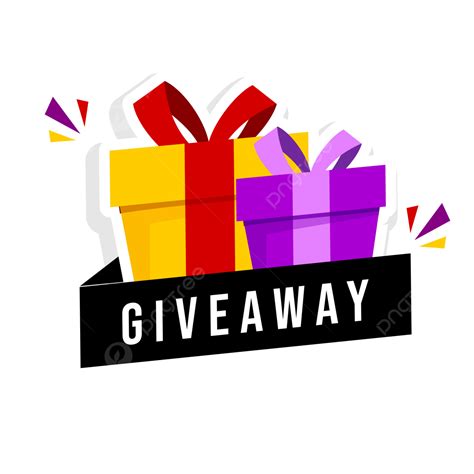 Giveaway Clipart Transparent PNG Hd, Giveaway Banner, Label, Winner, Social Media PNG Image For ...