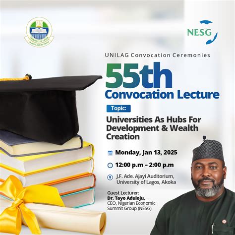 The Nigerian Economic Summit Group Th Unilag Convocation Lecture By