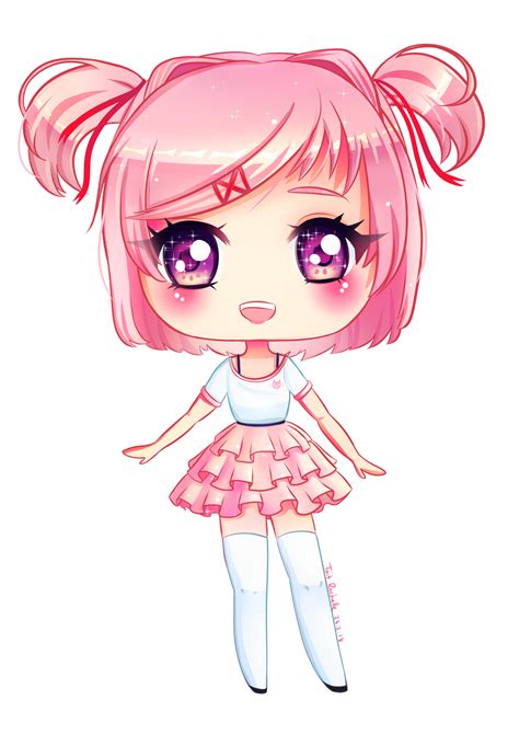 Natsuki Chibi - DDLC by TaitRochelle on DeviantArt