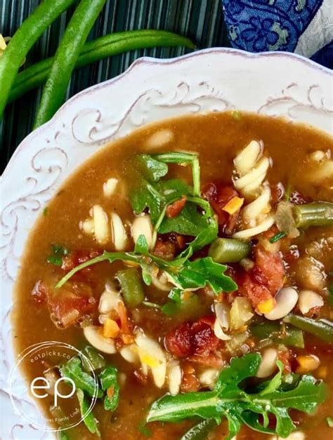 Hearty Minestrone Soup With Fresh Arugula Eat Picks