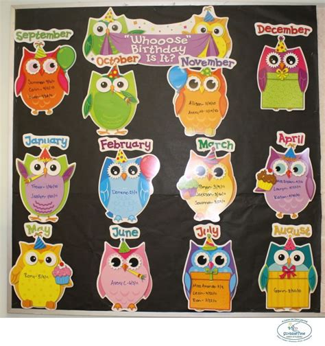 Preschool 1s Owl Birthday Board Owl Theme Classroom Owl Classroom