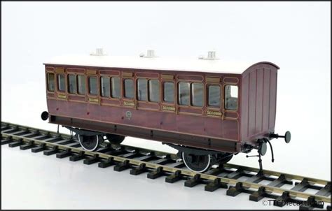 Dapol 7p 020 900 Stroudley 4 Wheel Main Line Coach 2nd Class 456 Mahogany