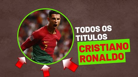 Os títulos incríveis de Cristiano Ronaldo que vão te deixar de queixo