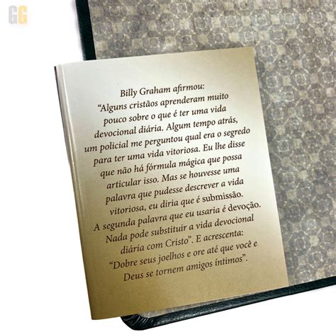 Devocional Diário Dia a Dia Billy Graham Capa Luxo Almofadada