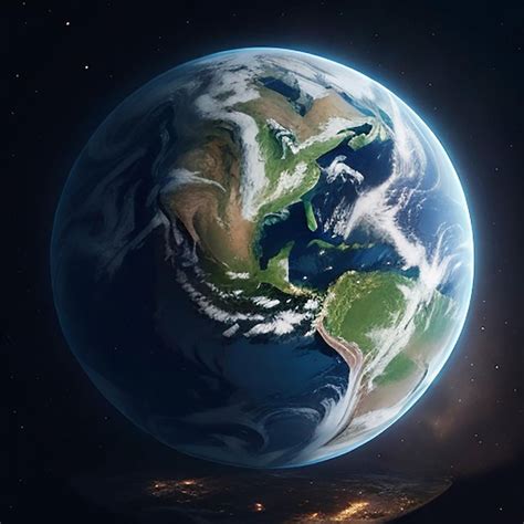 premium ai image real earth