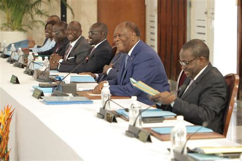 Côte dIvoire Communiqué du conseil des ministres du mercredi 04