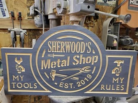 Metal Shop Sign Customized Shop Sign T For Himpersonalized