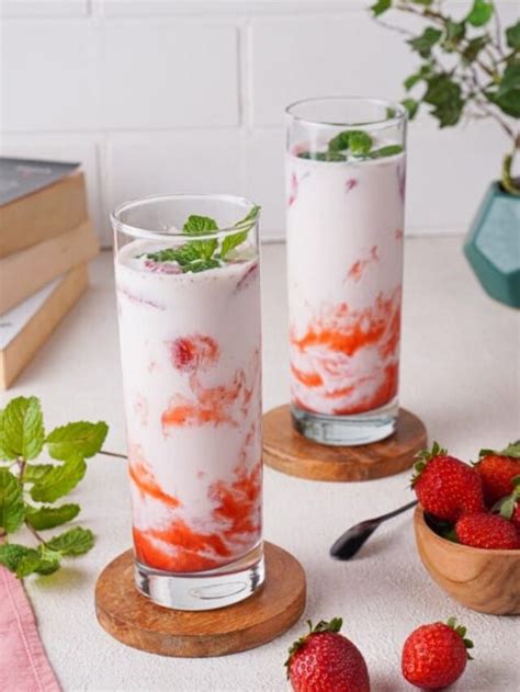 Cool Refreshing Korean Strawberry Milk Recipe Story