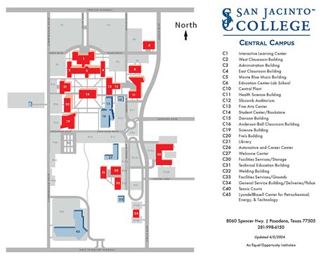 San Jac Central Campus Map - Amanda Marigold