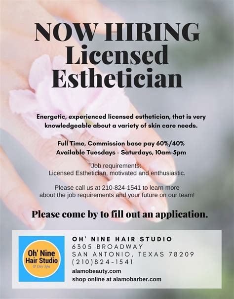 Esthetician Hiring Near Me - NEARSH