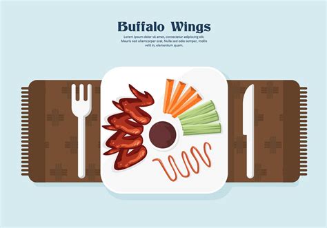 Buffalo Wings Vector 138418 Vector Art at Vecteezy