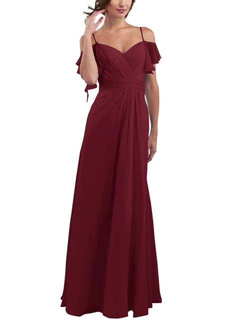 CLOTHKNOW Chiffon Maxi Dresses For Women To Wedding Party Wedding