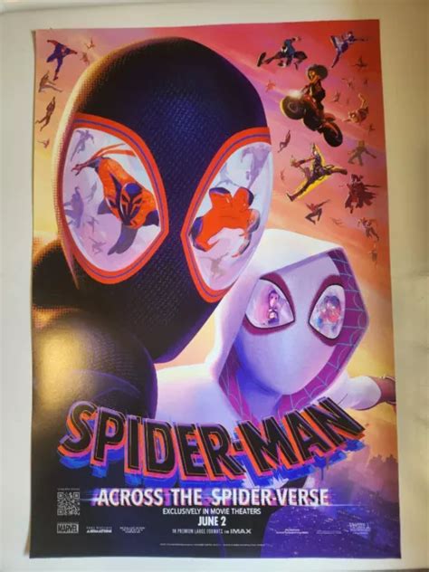 SPIDER MAN ACROSS THE Spider Verse Original Promo Movie Poster 11x17