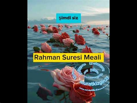 Rahman Suresi Meali Youtube