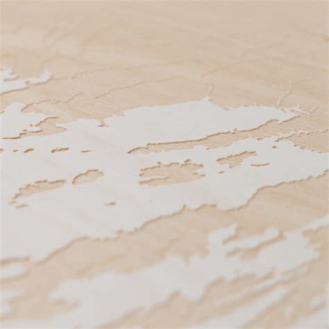 Ten Thousand Islands Florida Map Engraved Wood Coastal Wall - Etsy