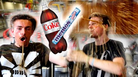 Diet Coke And Mentos Fail Challenge Jande Youtube