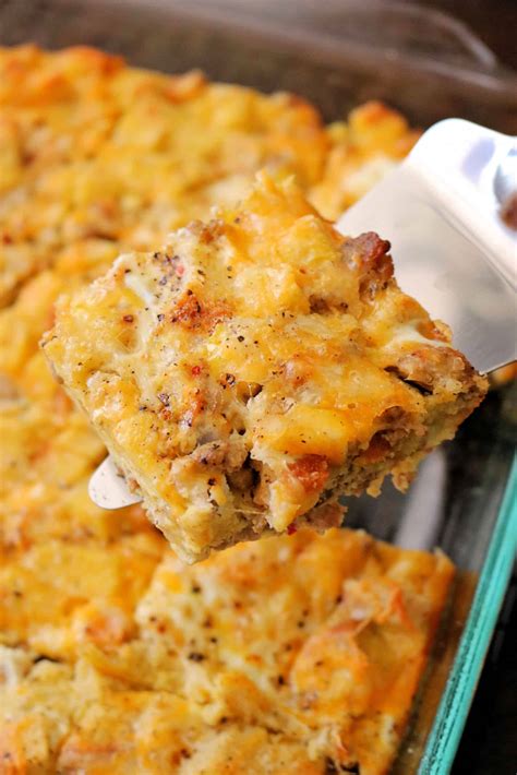 Easy Stuffing Sausage And Egg Breakfast Casserole Kindly Unspoken