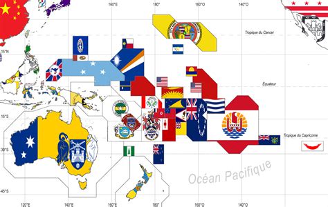 Oceania Flag Map