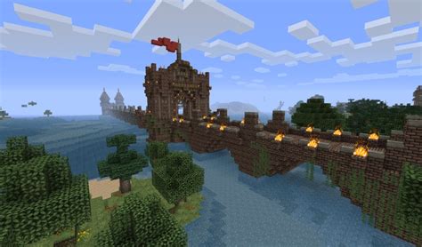 Medieval Pack 9 Bridge With Towers Minecraft Map