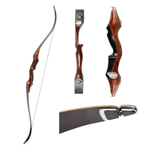 Toparchery Takedown Bow Set Laminated Archery Hunting Recurve Bow With ...