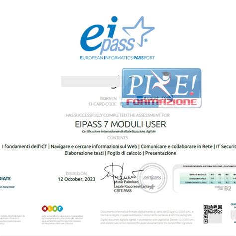 EIPASS 7 MODULI USER 144 Promo ATA Pixe Formazione Foligno