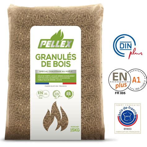 Biosyl Granules Bois Pellex Cent Pour Cent Naturel Kg Pas Cher Prix