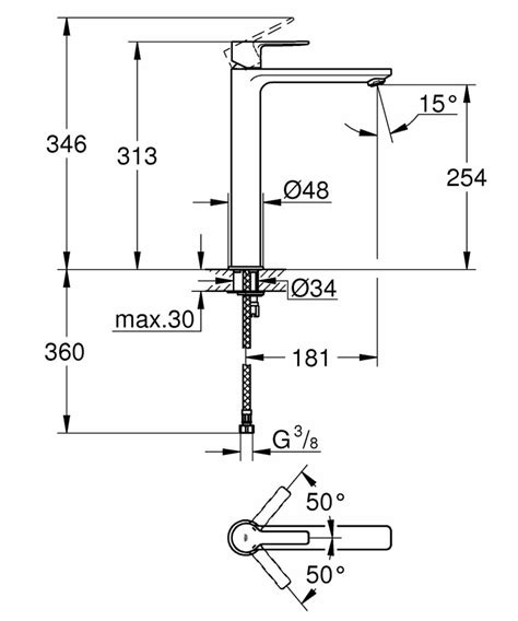 Vòi chậu Grohe Lineare New XL size 23405001 Amico