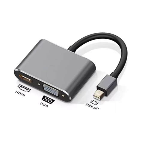 Adaptador Doble Convertidor Mini Displayport A HDMI Vga Gooser