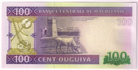 Mauritania 100 Ouguiya 2015 Unc Currency Note KB Coins Currencies