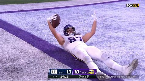 Tj Hockensons Incredible Catch For The The Minnesota Vikings Video