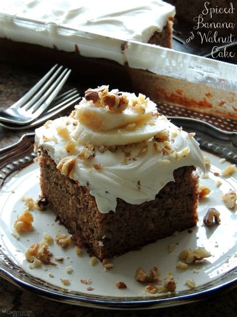 Spiced Banana & Walnut Cake