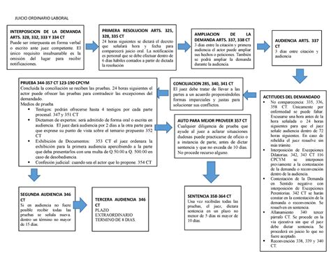 Esquema Juicio Ordinario Laboral Themelower