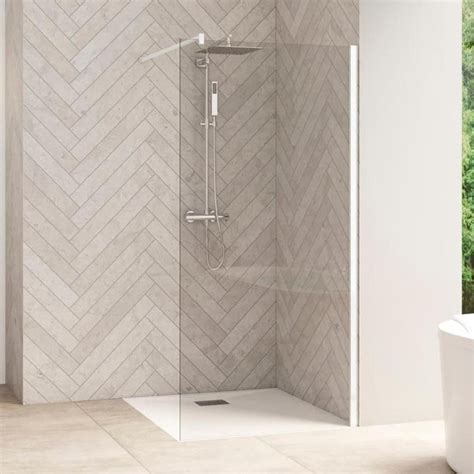 Paroi De Douche Fixe Avec Barre De Renfort Haute Smart Design Solo L 70