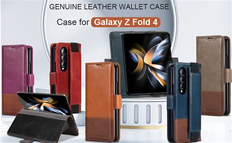 Amazon Kezihome For Galaxy Z Fold Case Genuine Leather Samsung