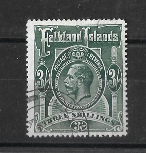 Falkland Islands 1912 GV Three Shillings SG 66 Used At South Georgia