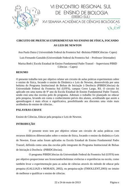 PDF CIRCUITO DE PRÁTICAS EXPERIMENTAIS NO ENSINO PDF