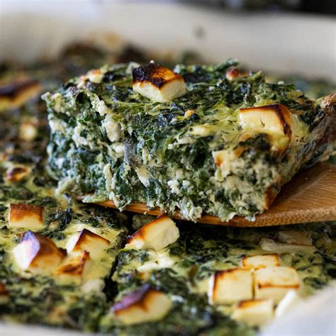 Cheesy Low Carb Spinach Bake Simply Delicious