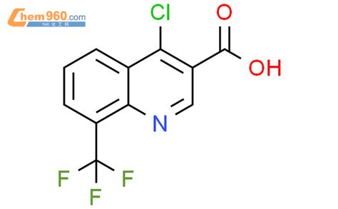 2002472 23 1 4 Chloro 8 trifluoromethyl quinoline 3 carboxylic acid化学式