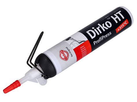 Dirko HT Silikon Dichtmasse Schwarz 315C 200ml